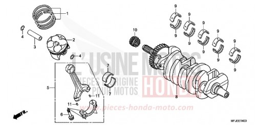 VILEBREQUIN/PISTON CBR600RAC de 2012